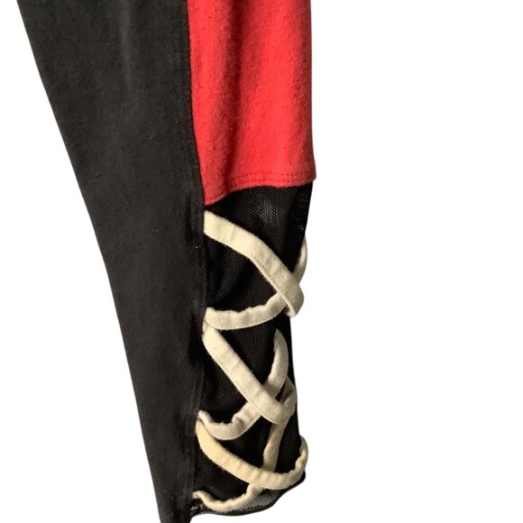 Ohio State Buckeyes Scarlet Girl 18/20 Athletic Leggings Lace Up Ankle Detail - Picture 3 of 9